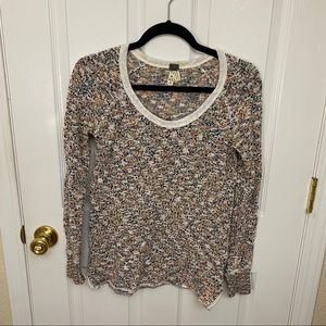 Free People scoop neck sweater size XS